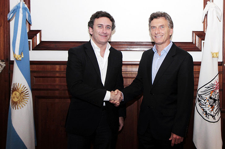 Bürgermeister von Buenos Aires, Mauricio Macri und Alejandro Agag