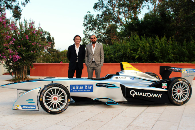 Leonardo diCaprio mit Formel E in St. Tropez
