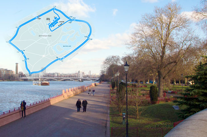Im Battersea Park in London wird das Finale der Formel E ausgetragen.