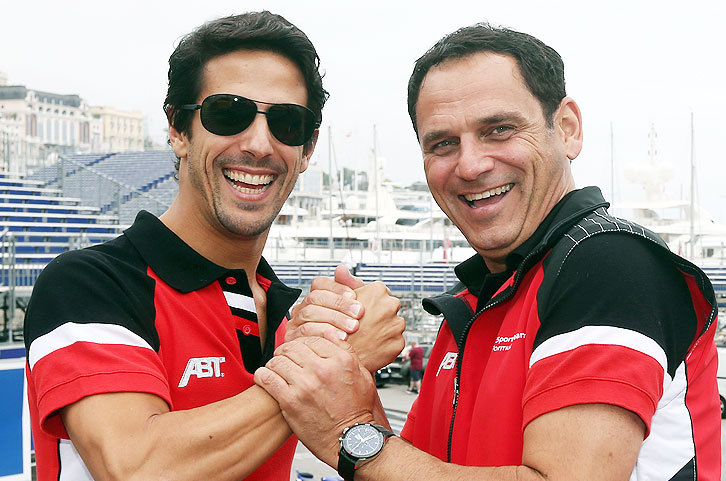 Lucas di Grassi und Team Chef Hans Jürgen Abt