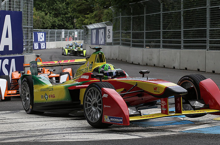 ePrix von London erster Lauf, Lucas di Grassi noch vor Jean Eric Vergne