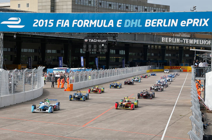 Kurz vor dem Start zum ePrix von Berlin