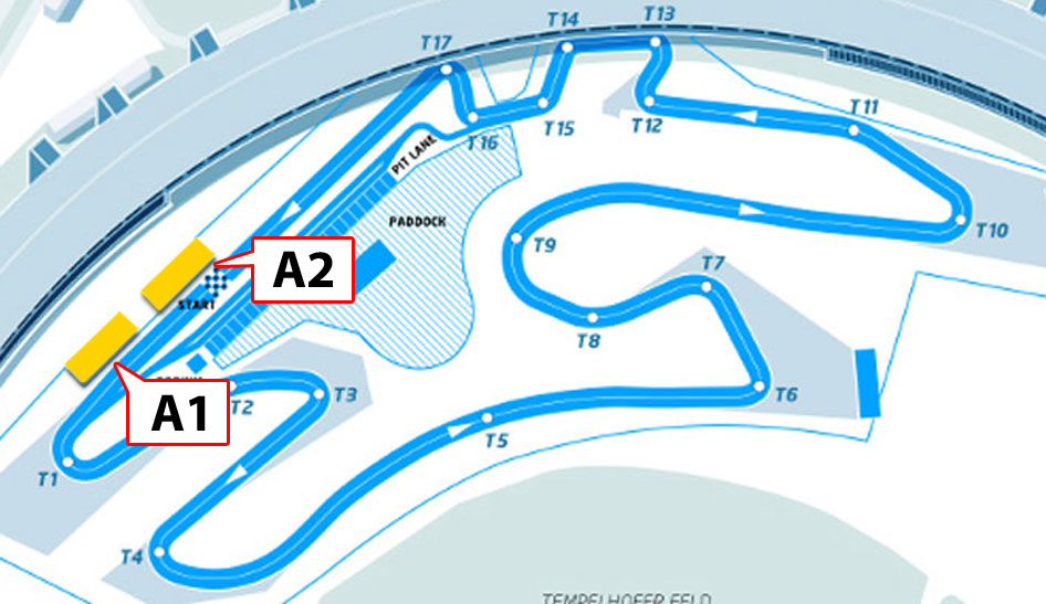 Tribünenplan Berlin ePrix