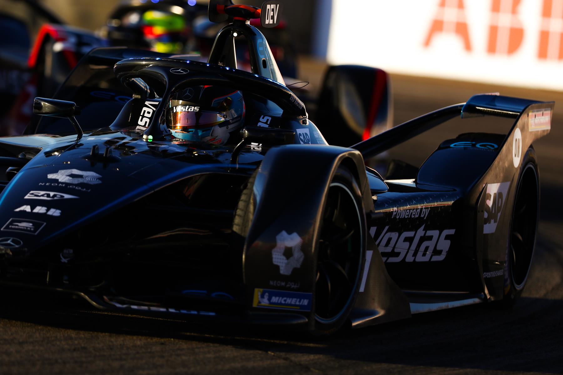 Nyck-de-Vries-Mercedes-Benz-EQ-Formula-E-Tram-Berlin-E-Prix-2020-in-front-of-Rowland-closeup