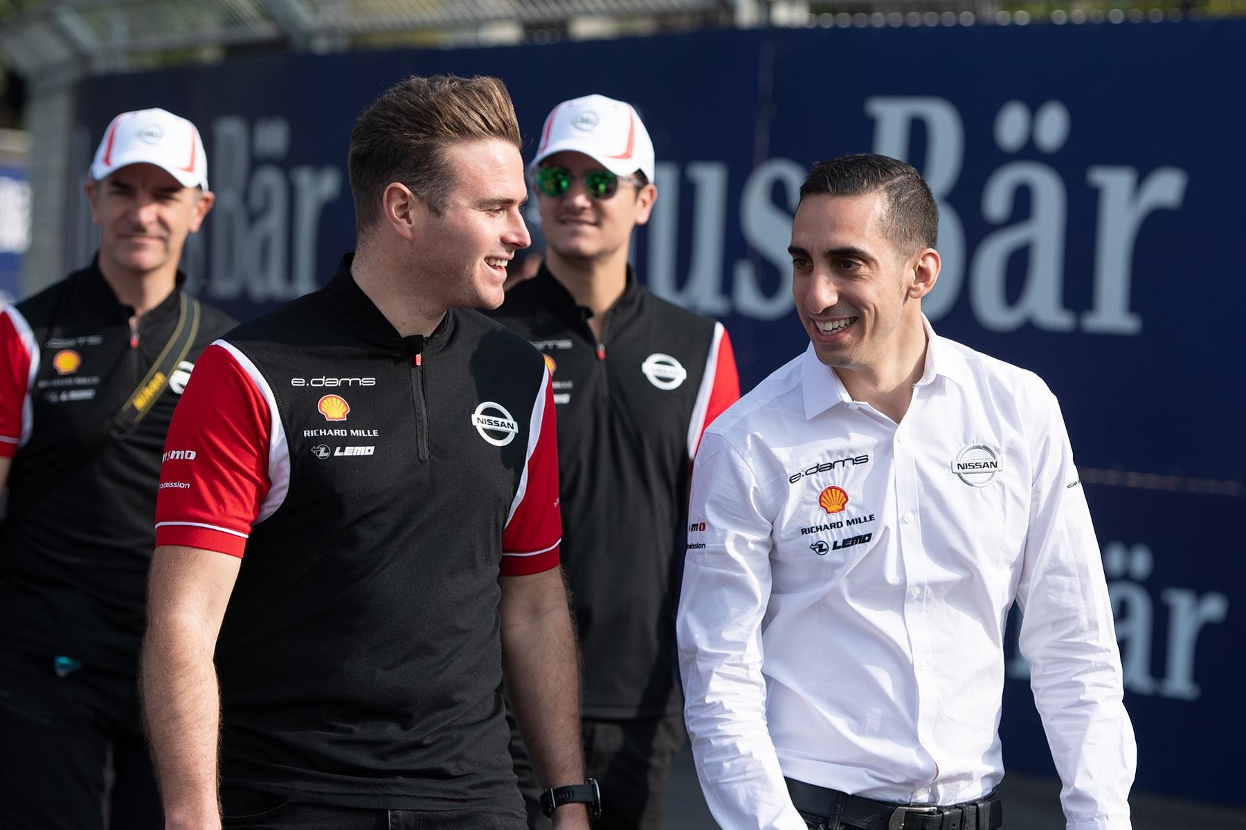 Oliver-Rowland-Sebastien-Buemi-Nissan-e.dams-Santiago-E-Prix-2020-Trackwalk