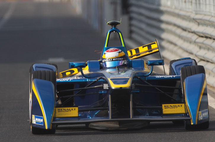 Die Formel E beim ersten Rennen in Peking