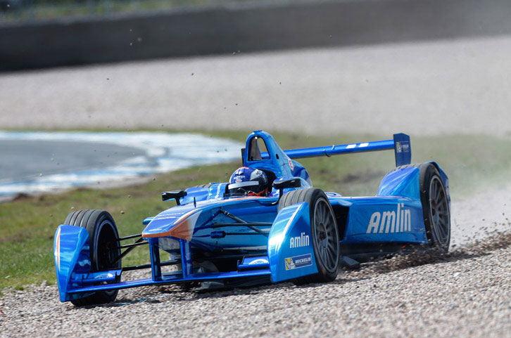 Fabio Leimer bei den Testtagen in Donington Park