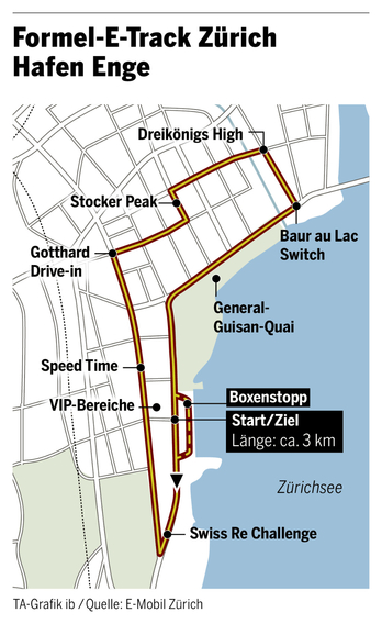 Streckenlayout-Zürich-Formel-E