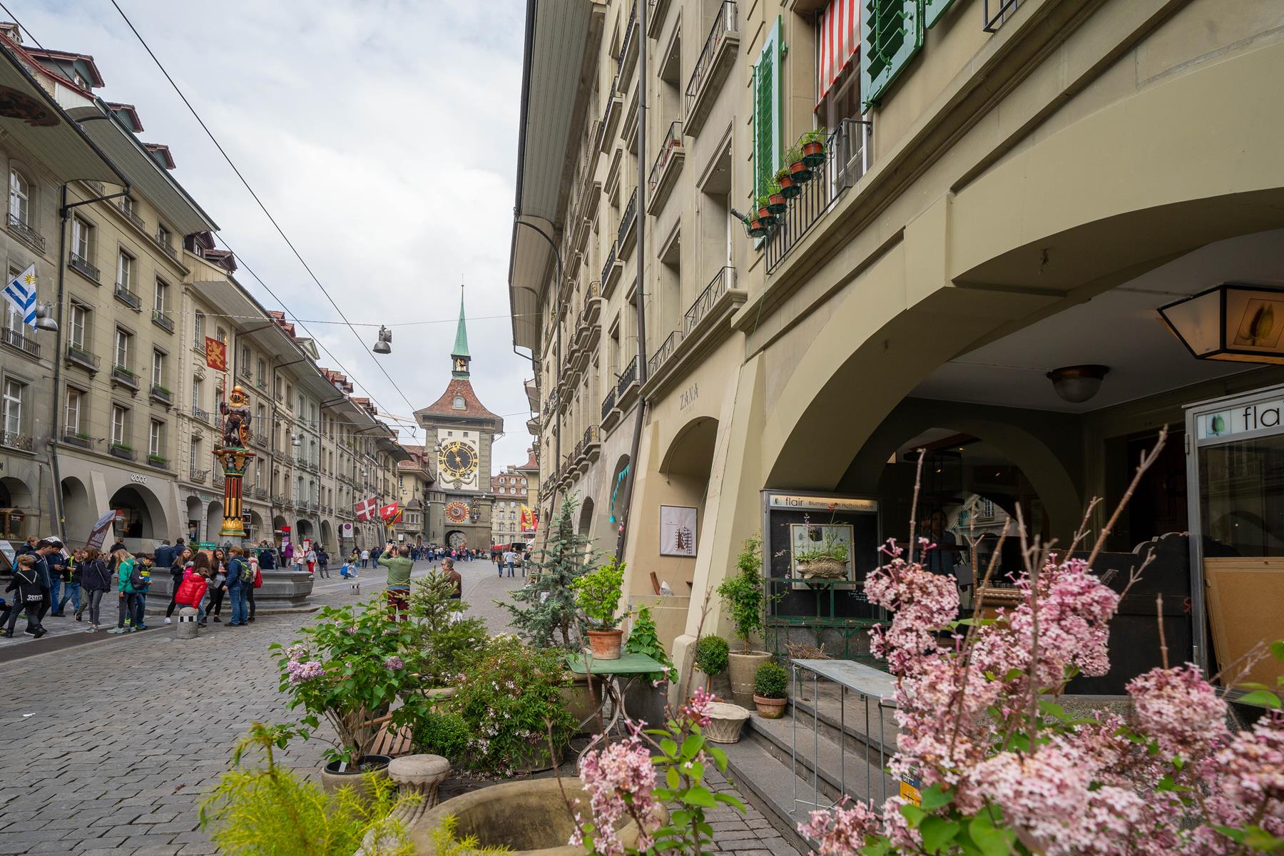 Die Berner Lauben bilden das Herzstück der 1983 zum UNESCO Weltkulturerbe ernannten Altstadt.