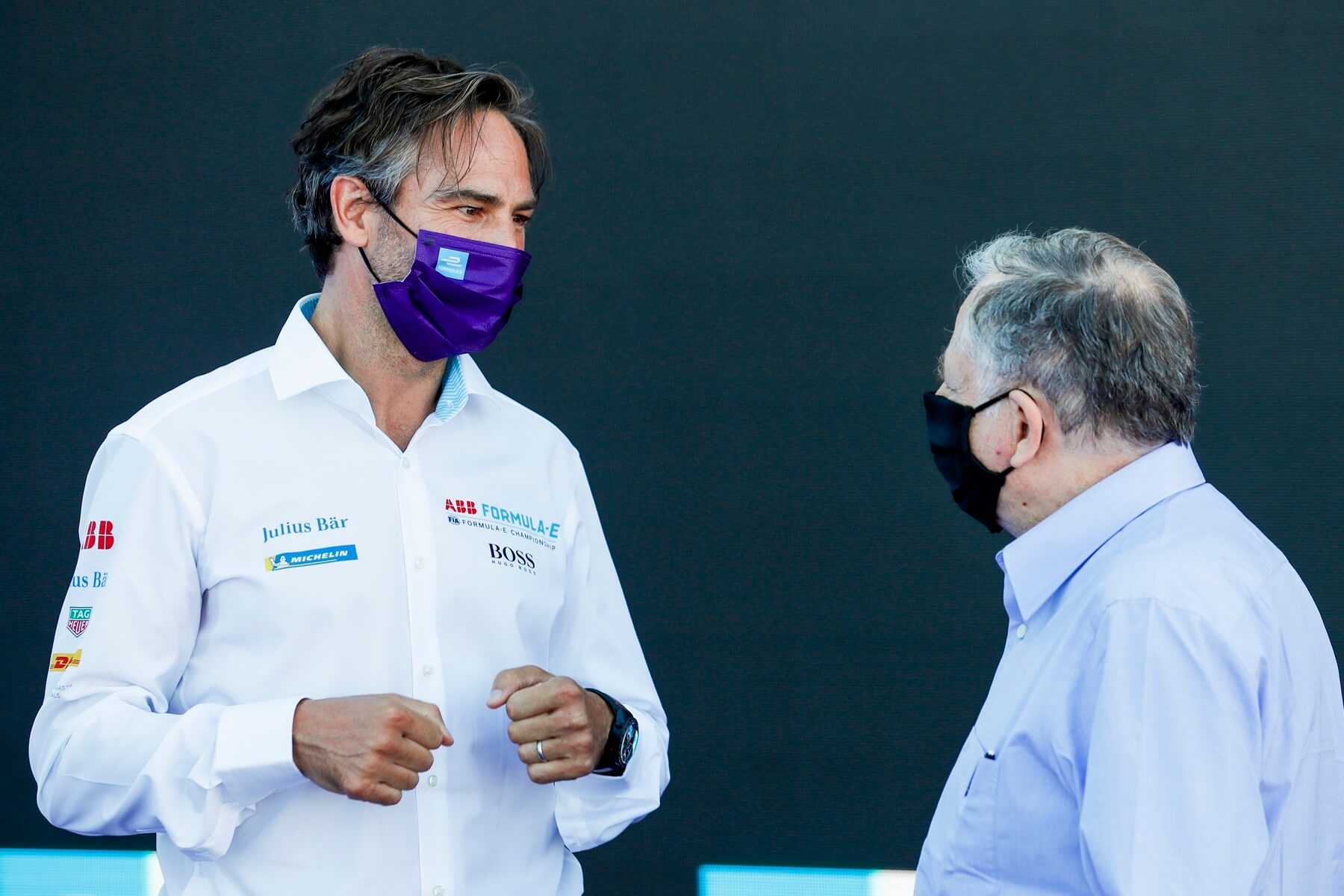 Jean-Todt-Talking-to-formula-e-ceo-jamie-reigle