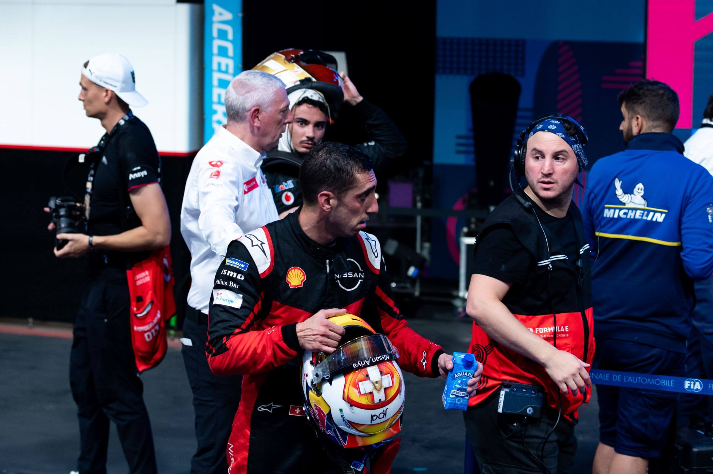 Pascal-Wehrlein-Buemi-discussion-London