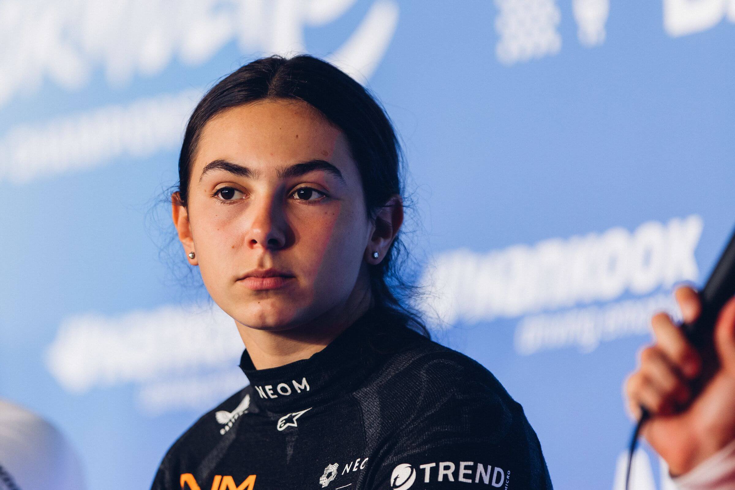 Ella-Lloyd-McLaren-2025-Berlin-rookie-test-press-conference